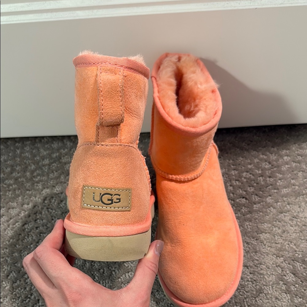 UGG Peach Shearling Boots - Picture 2 of 4